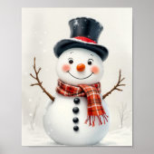 Happy Snowman Digital Poster (Vorne)