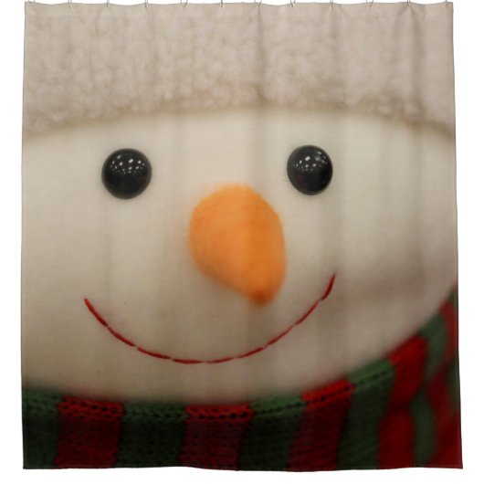 Happy Snowman Duschvorhang (Vorderseite)