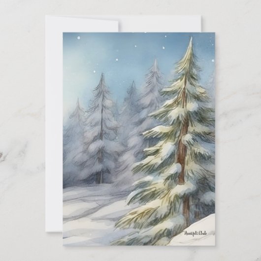 Happy Snowman Einladung (Rückseite)