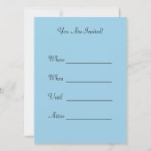 Happy Snowman Einladung (Rückseite)