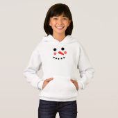 Happy Snowman Face Hoodie (Vorne ganz)