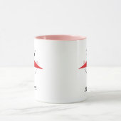Happy Snowman Face Personalisiert Name Holiday Tasse (Zentrum)