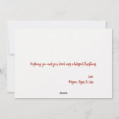 Happy Snowman Frohe Weihnachten Individuelle Name (Rückseite)