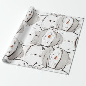 Happy Snowman Geschenkpapier (Ungerollt)