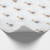 Happy Snowman Geschenkpapier (Ecke)