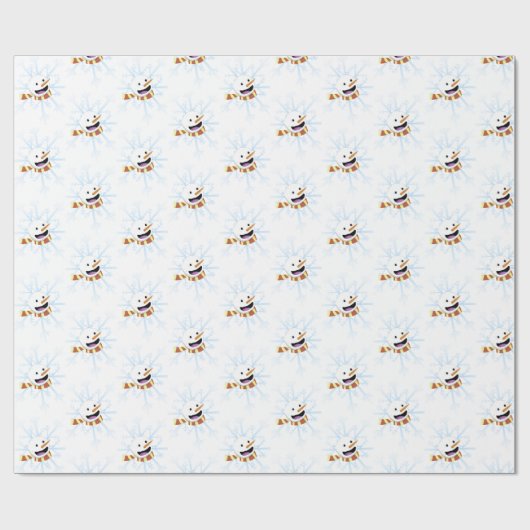 Happy Snowman Geschenkpapier (Flach)