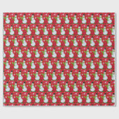 Happy Snowman Geschenkpapier (Flach)