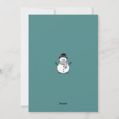 Happy Snowman Holiday Card Feiertagskarte (Rückseite)