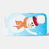 Happy Snowman iPhone 13 Case-Mate Hülle (Rückseite (Horizontal))
