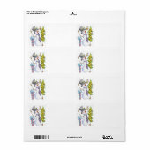 Happy Snowman Label (Vorne)