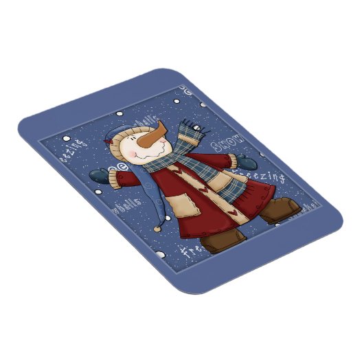 Happy Snowman Magnet (Rechte Seite)