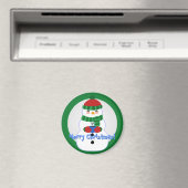 Happy Snowman Magnet (In Situ (Geschirrspüler))