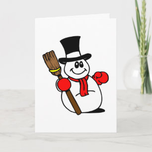 Happy Snowman Niedlich Weihnachten Weihnachten Wei