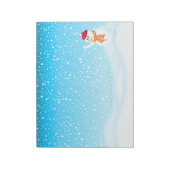 Happy Snowman Notepad Notizblock (Rotiert)