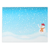Happy Snowman Notepad Notizblock (Vorderseite)