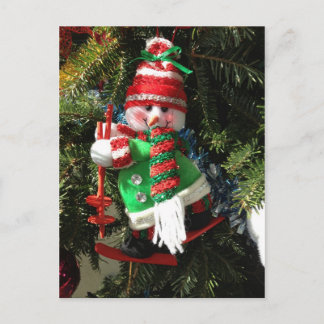 Happy Snowman Postcard Postkarte