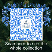 Happy Snowman Snowflakes Blue White Chinoiserie  Einladung