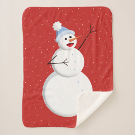 Happy Snowman Snowman Musical Weihnachten Sherpadecke