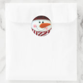 Happy Snowman Sticker (Tasche)