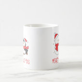 Happy Snowman und Penguin, Weihnachts-Urlaub-Tasse Kaffeetasse (Mittel)