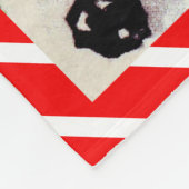 Happy Snowman Vintag Fleecedecke (Ecke)