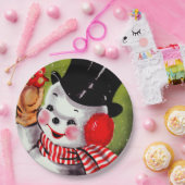 Happy Snowman Vintag Pappteller (Party)
