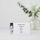 Happy Snowman Visitenkarte (Stehend Vorderseite)