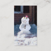 Happy Snowman Visitenkarte (Rückseite)