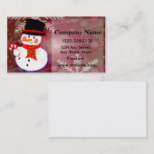 Happy Snowman Visitenkarte (Vorne/Hinten)