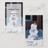 Happy Snowman Visitenkarte (Vorne/Hinten)