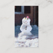 Happy Snowman Visitenkarte (Rückseite)
