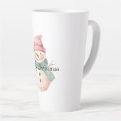 Happy Snowman Weihnachten Milchtasse (Rechte Ecke)