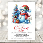 Happy Snowman Weihnachts-Party Einladung<br><div class="desc">Lade deine Freunde und Lieben mit dieser Weihnachtsmannmütze tragenden fröhlichen Weihnachtsweihnachtsfeier-Party Einladung zu einem unvergesslichen Abend voller Freude,  Lachen und festlichem Beifall ein. Diese Einladung bietet komfortable Vorlagen,  die es Ihnen erlauben,  die wesentlichen Details zu ergänzen. Sie haben auch die Möglichkeit,  herunterzuladen,  wenn Sie ein digitales Format bevorzugen.</div>