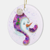 Happy Snowman Weihnachtsbaum Ornament (Links)