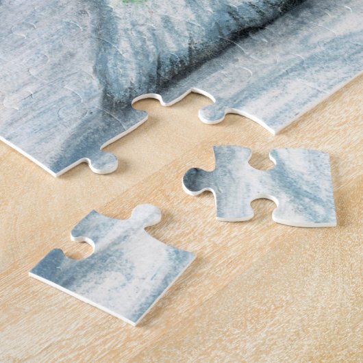 Happy Snowman Winter Wonderland Puzzle (Seite)