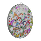 Happy Snowmans Christmas Dart Board Dartscheibe (Vorderseite Links)