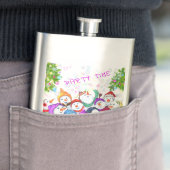 Happy Snowmans Christmas Flask Flachmann (Beispiel)