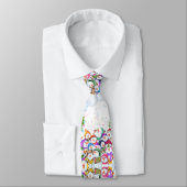 Happy Snowmans Party Christmas Neck Tie Krawatte (Gebunden)