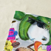 Happy Snowmans Weihnachts Beach Handtuch (Beispiel)