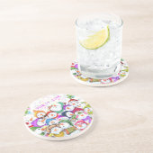 Happy Snowmans Weihnachts-Party Funny Untersetzer (Seite)