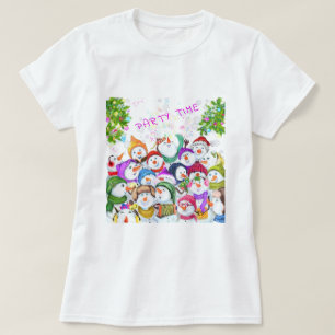Happy Snowmans Weihnachts-T - Shirt