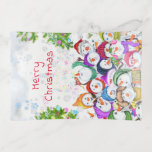 Happy Snowmans Weihnachtsfeier Trinket Tray Dekoschale<br><div class="desc">Happy Snowmans Frohe Weihnachts-Party Funny Zeichnend Cartoon Snowman Celebration - Wählen / Fügen Sie Ihre einzigartige Text / Schriftart / Farbe - Make Your Special Gift - Neu vergrössern und verschieben oder entfernen und fügen Sie Elemente / Bild mit Anpassungs-Tool! - Zeichn und Design von MIGNED. Sie können meine Designs...</div>