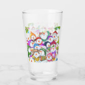 Happy Snowmans Weihnachtsglas Glas (Rückseite)