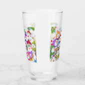 Happy Snowmans Weihnachtsglas Glas (Links)