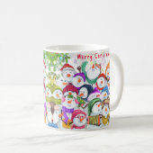 Happy Snowmans Weihnachtskaffee Tasse (VorderseiteRechts)