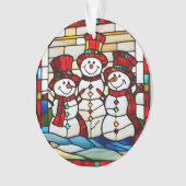 Happy Snowmen Ornament (Vorderseite)