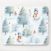Happy Snowmen Pattern Mousepad (Vorne)