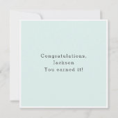 Happy Sober Jahr Karte (Rückseite)