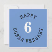 Happy Sober Jahr Karte (Vorderseite)