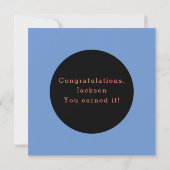 Happy Sober Jahr Karte (Rückseite)